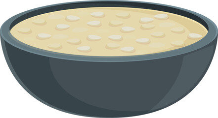 Soup food icon cartoon vector. Asian dish. Korean meal