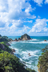 夏の城原海岸 鳥取県 城原海岸