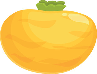 Whole turnip icon cartoon vector. Green root. Harvest farm