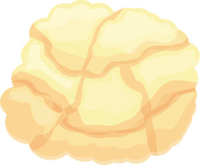 Vegetable cauliflower icon cartoon vector. Cabbage food. Organic farm