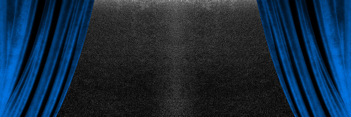 青いカーテンの劇場