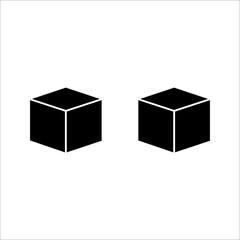 Fototapeta premium Cube icon. In Trendy Design Vector. Vector illustration on a white background.