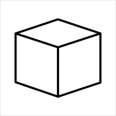 Cube icon. In Trendy Design Vector. Vector illustration on a white background.