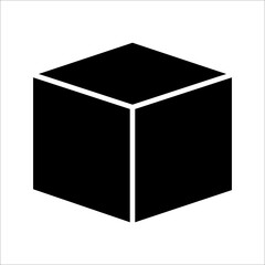 Cube icon. In Trendy Design Vector. Vector illustration on a white background.