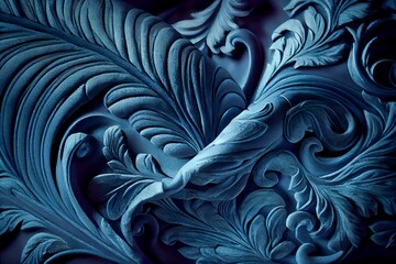 Sea blue velvet fabric surface abstract background. Decorative vintage cloth texture closeup, detailed velour textile. Natural material Sea blue velvet fabric pattern.