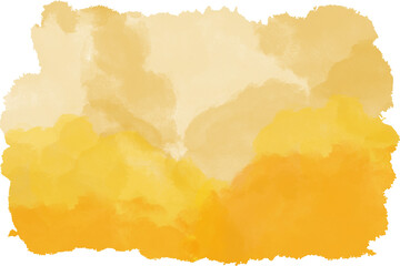 Brush Stroke Yellow Watercolor Texture Background