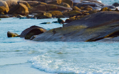 sea, beach, water, nature, ocean, rocks, stone, river, blue, wave, 