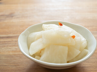 大根の漬物