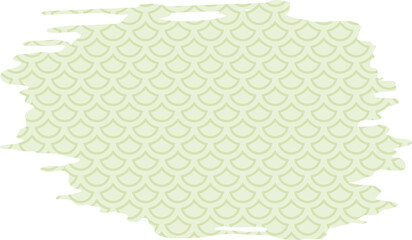 Brush background with mermaid scales pattern ornament
