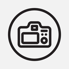 Camera screen icon in line style about camera, use for website mobile app presentation