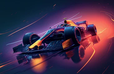 Schilderijen op glas Formula one, super car © ExTopica Design