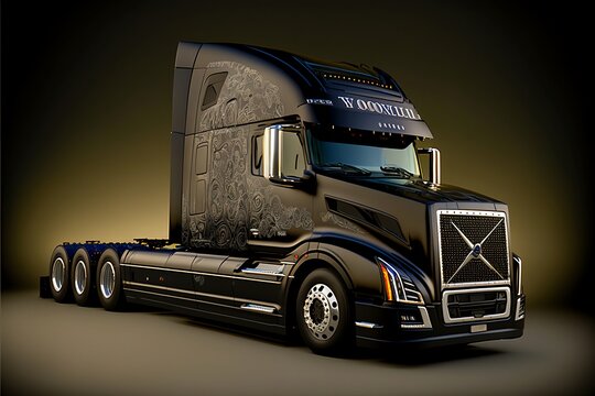 truck on the road