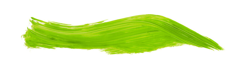 Lime green brush isolated on transparent background. Lime green brush, png