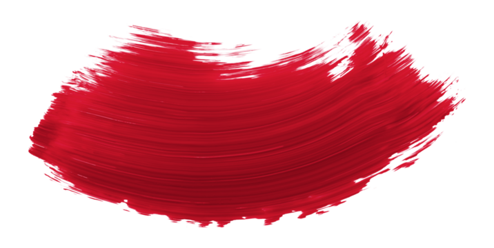 Ruddy brush isolated on transparent background, Scarlet Sage red brush, png