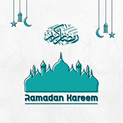 mosque banner icon vector design