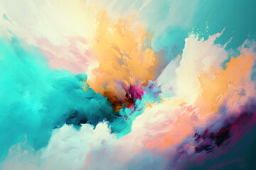 Obraz na płótnie Canvas Abstract multicolor liquid effect style background 