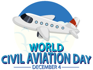 International Civil Aviation Day icon banner