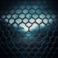 Mental Fence Textured Background (generative AI)