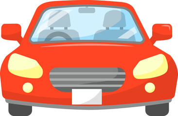 Obraz premium 自動車の正面イラスト