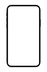 Common smartphone frame illustration / png, no background