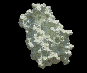 Obraz premium isolated crystal structure of steroids in the black background 3d rendering