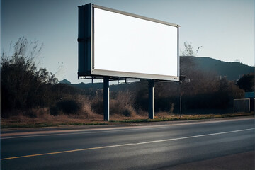 Obraz premium Blank Billboard for advertisement. Generative AI