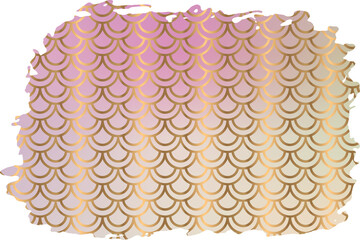 Brush background with mermaid scales pattern blurred colorful gradient