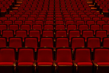 誰もいない劇場の席
