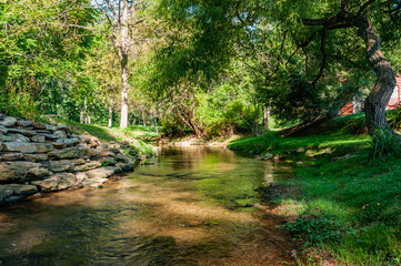 The Mill Creek on a Beautiful Summer Day, York County Pennsylvania USA, Felton, Pennsylvania