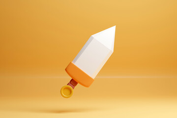 mini sword in 3d rendering design.