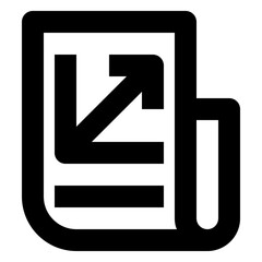 Fototapeta premium Data line icon