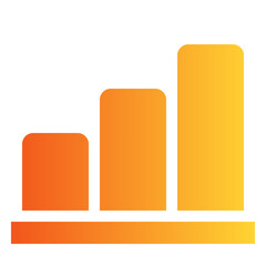 Statistics gradient icon