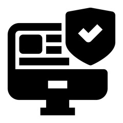 Computer Security glyph icon