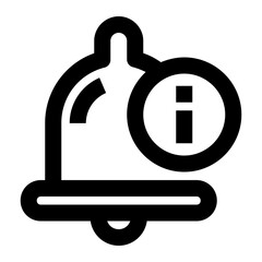 Obraz premium Notification line icon