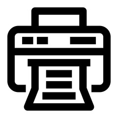Printer line icon
