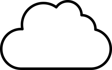 cloud icon. sign design trendy style illustration on white background 