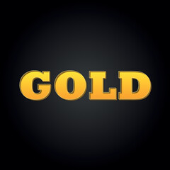 3d golden text effect