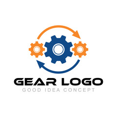 gear logo design vector template