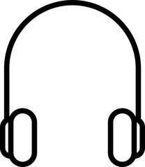 Headphone icon vector. Headset icon symbols on white background..eps