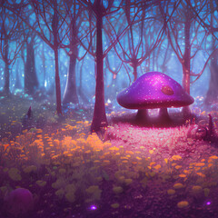 king👑mushroom🍄 forest🌲