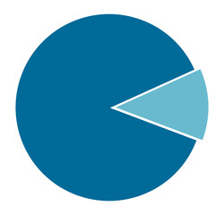 Blue Pie Chart Templates for Business Concepts