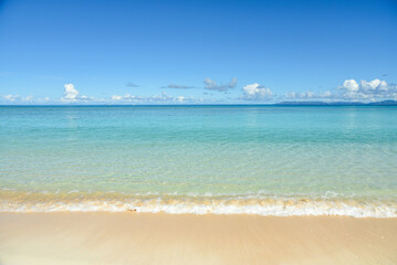 日本最南端波照間島にあるニシ浜の美しい風景