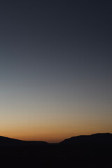 sunset over the mountains