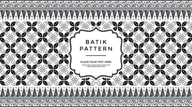 luxury and elegant vector Javanese batik pattern template