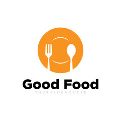 Good food logo icon vector template.