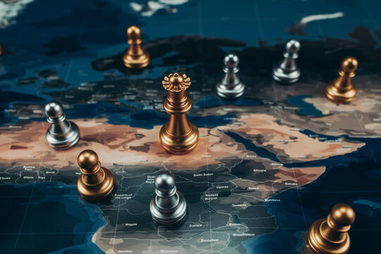 Chess Pieces On Some Blue Backgrounds With A Small White Pawn Wallpaper  Image For Free Download - Pngtree