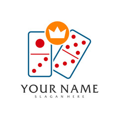 King Domino logo vector template, Creative Domino logo design concepts