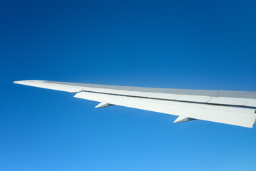 飛行機から眺める沖縄の美しい海の風景