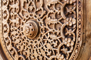 Uzbekistan wooden national pattern, Tashkent.