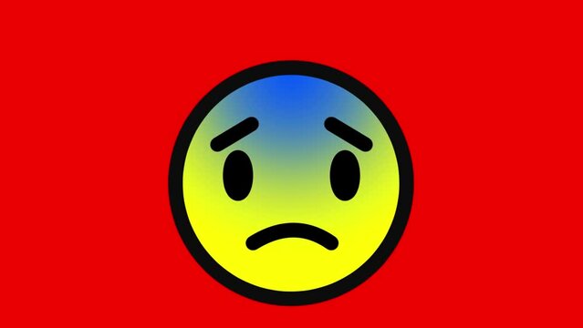 青ざめた顔　汗　口パクなし　ループアニメーション　クロマキー